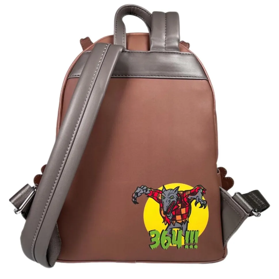 The Nightmare Before Christmas - Wolfman Cosplay Glow in the Dark 10" Faux Leather Mini Backpack