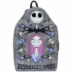 The Nightmare Before Christmas - Jack & Sally Eternally Yours Tombstone 11" Faux Leather Mini Backpack