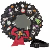 The Nightmare Before Christmas - Wreath String Lights Glow in the Dark 9" Faux Leather Crossbody Bag