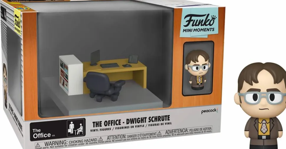The Office - Dwight Schrute with Dunder Mifflin Office Diorama Mini Moments Vinyl Figure
