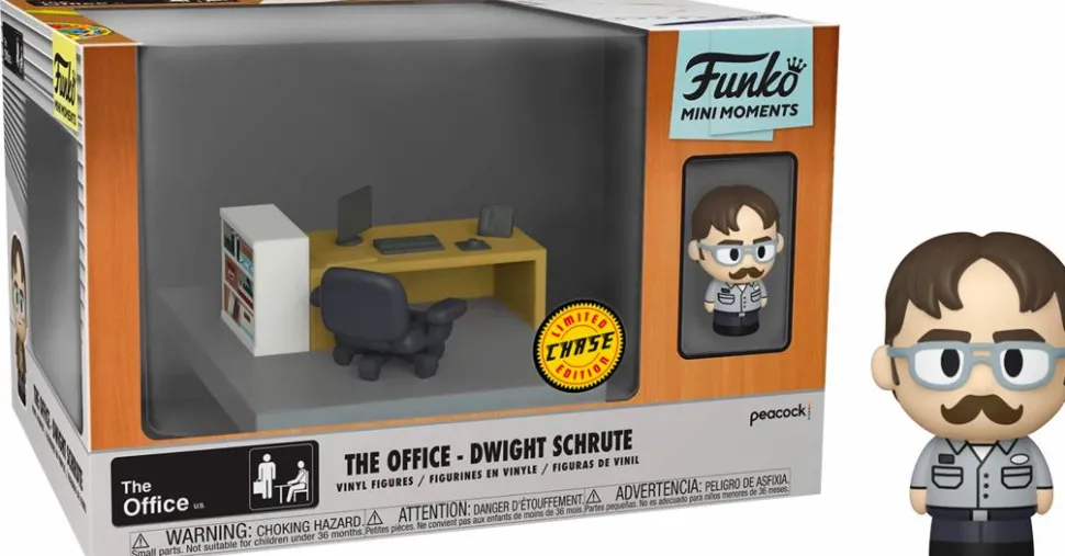 The Office - Dwight Schrute with Dunder Mifflin Office Diorama Mini Moments Vinyl Figure