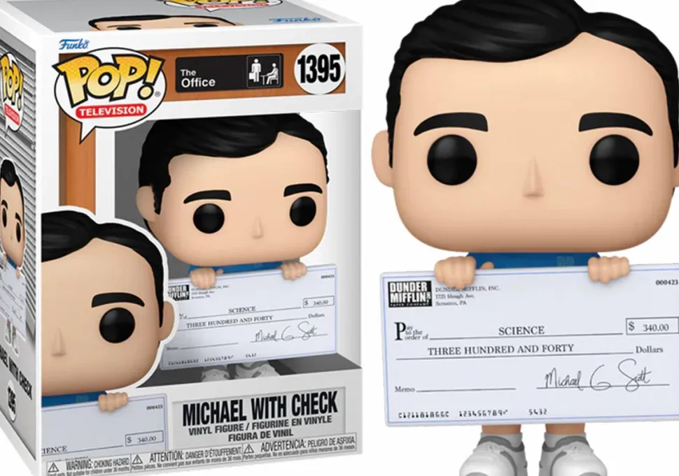 The Office - Fun Run Michael with Cheque Pop! Vinyl Figure
