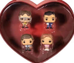 The Office - Jim, Dwight, Pam & Michael Valentine’s Day Heart-Shaped Box Pocket Pop! Vinyl Figure 4-Pack
