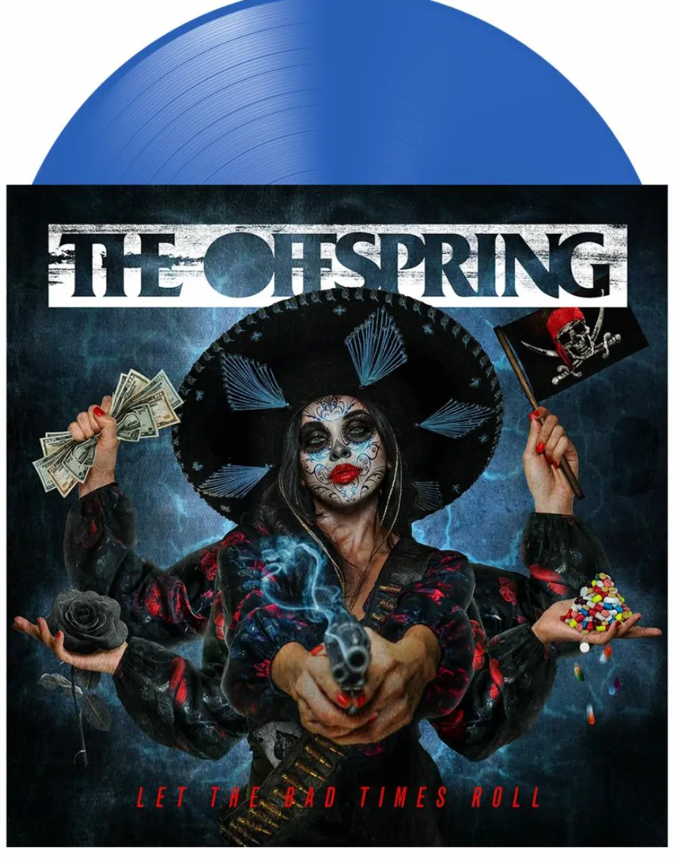 The Offspring - Let The Bad Times Roll LP Vinyl Record (Indie Exclusive Translucent Blue Coloured Vinyl)