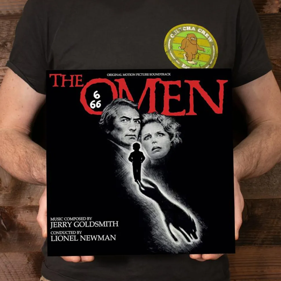The Omen - Original Motion Picture Soundtrack by Jerry Goldsmith LP Vinyl Record (Blood Red with Black Splatter Coloured Vinyl)