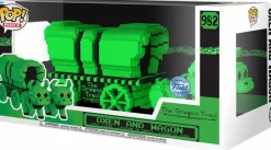The Oregon Trail - Oxen & Wagon (Green & Black) Pop! Rides Vinyl Figure (Popcultcha Exclusive)