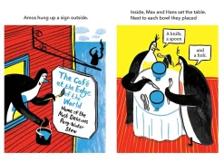 The Penguin Cafe at the Edge of the World by Nurt Zarchi Hardcover Book