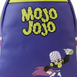 The Powerpuff Girls - Mojo Jojo Cosplay Glow in the Dark 10” Faux Leather Mini Backpack