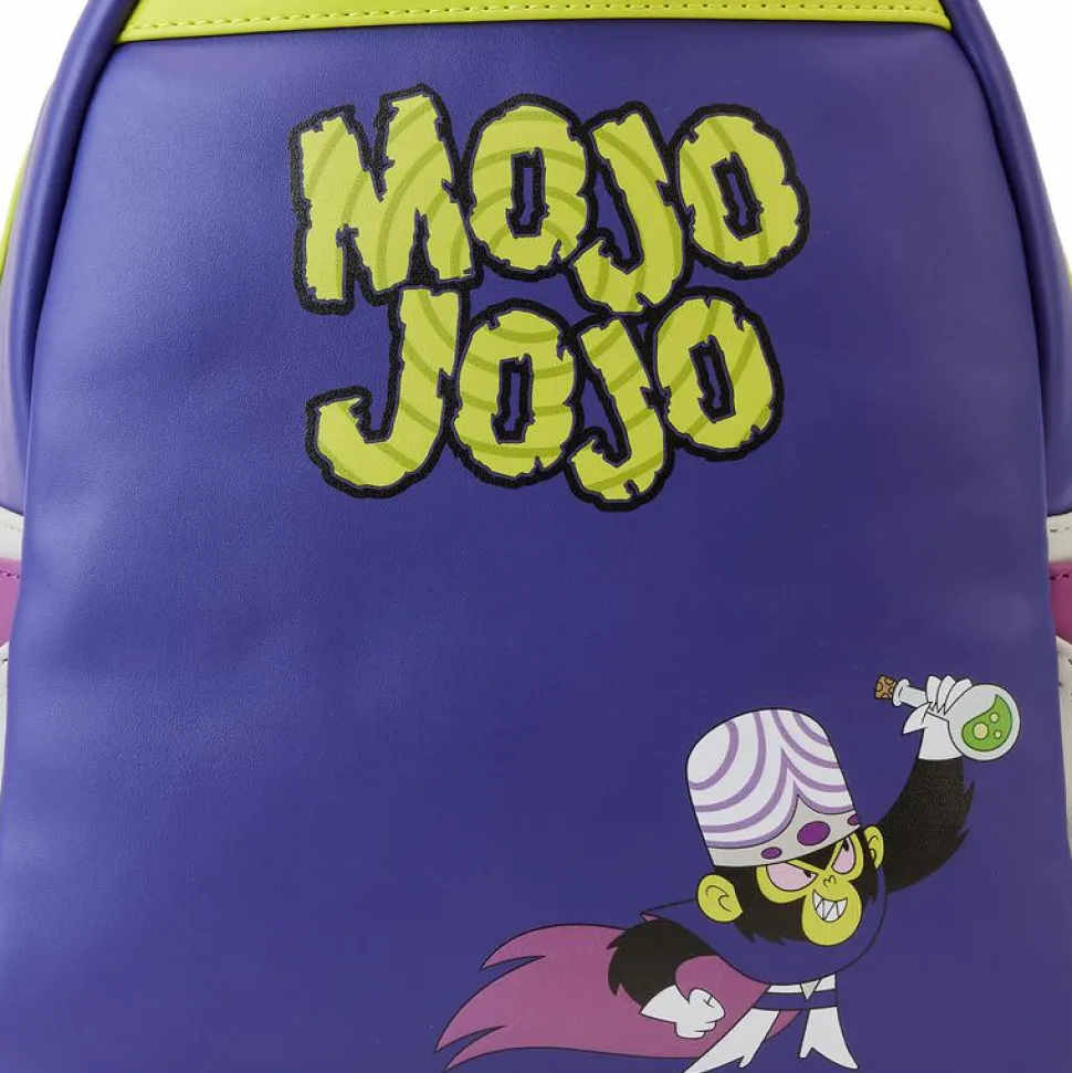 The Powerpuff Girls - Mojo Jojo Cosplay Glow in the Dark 10” Faux Leather Mini Backpack