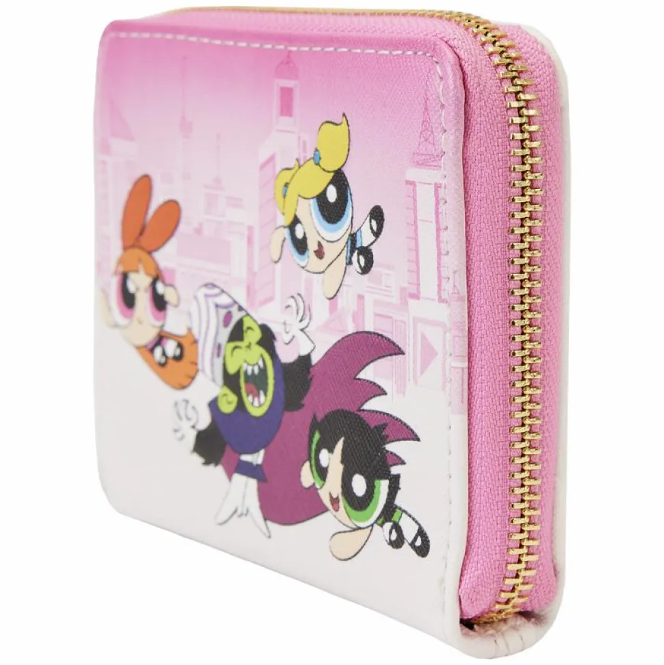 The Powerpuff Girls - Powerpuff Girls VS Mojo Jojo 4” Faux Leather Zip-Around Wallet