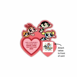 The Powerpuff Girls - Temporary Tattoos & Valentine's Day Cards Box Set