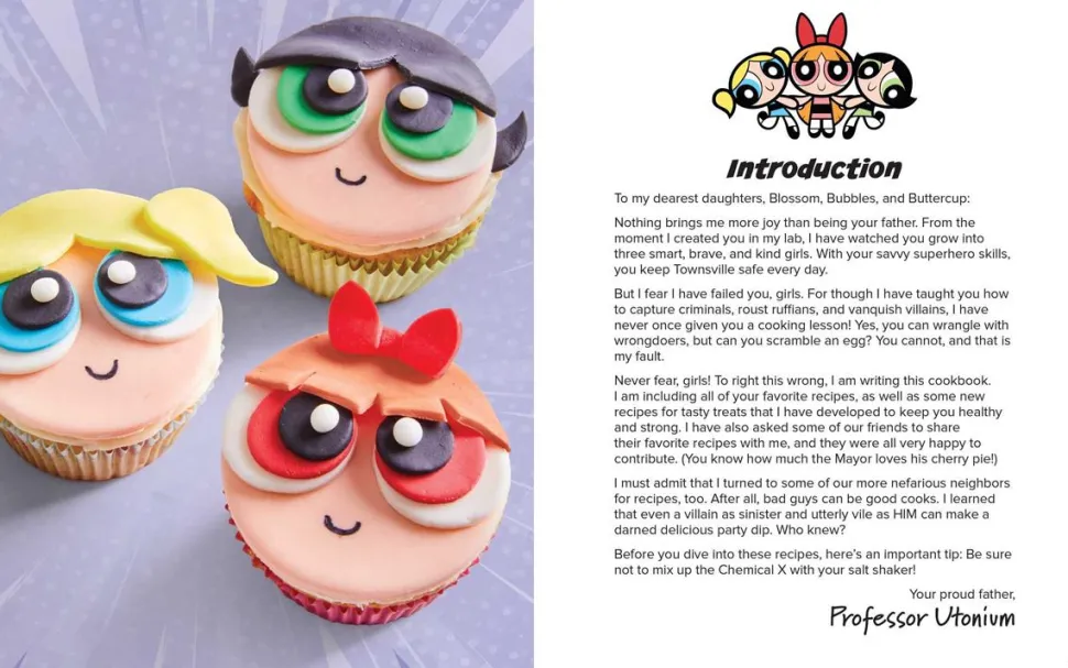The Powerpuff Girls - The Official Cookbook Hardcover Book