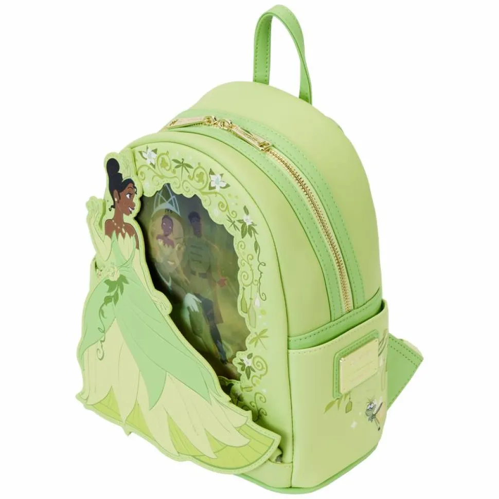 The Princess and the Frog - Tiana Princess Lenticular 10" Faux Leather Mini Backpack