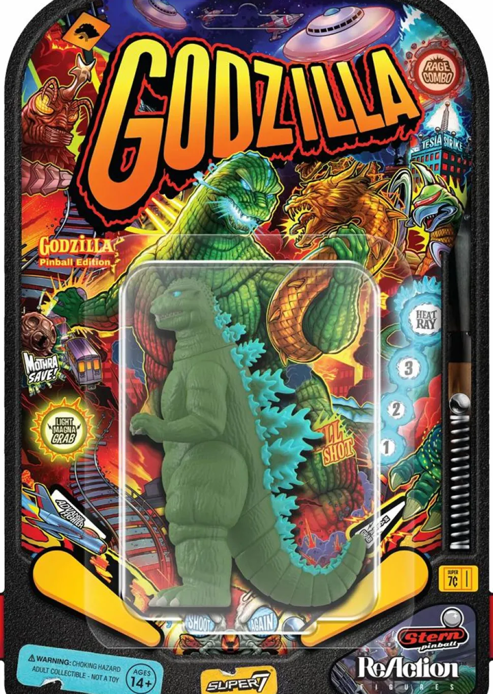 The Return of Godzilla (1984) - Godzilla (Four Toes) Stern Pinball Edition ReAction 3.75" Action Figure