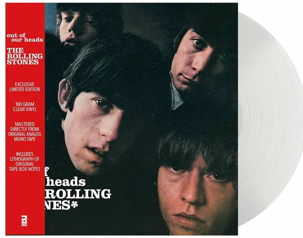 The Rolling Stones - Out of Our Heads LP Vinyl Record (2025 Record Store Day Exclusive Clear Vinyl with Lithograph Print)