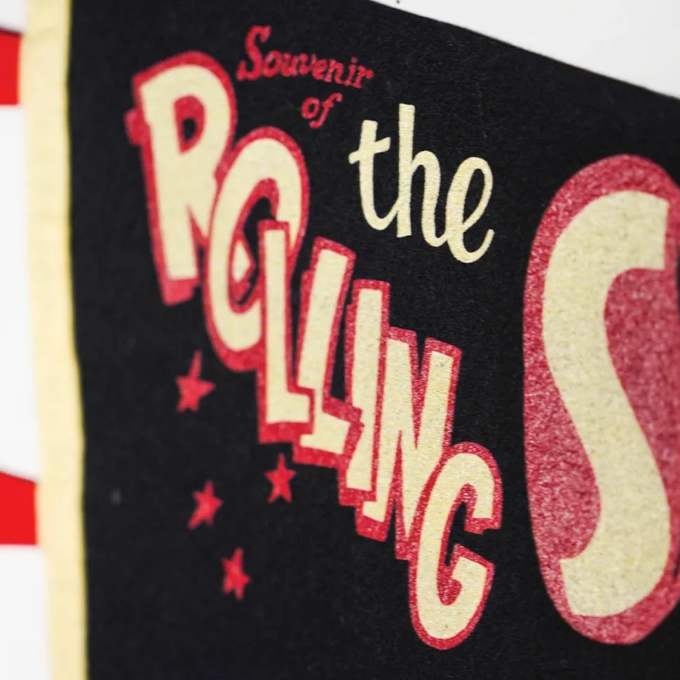 The Rolling Stones - Souvenir of The Rolling Stones Wool Felt Pennant (9" x 27")