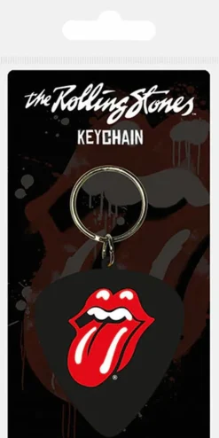 The Rolling Stones - Tongue & Lips Plectrum Rubber Keychain