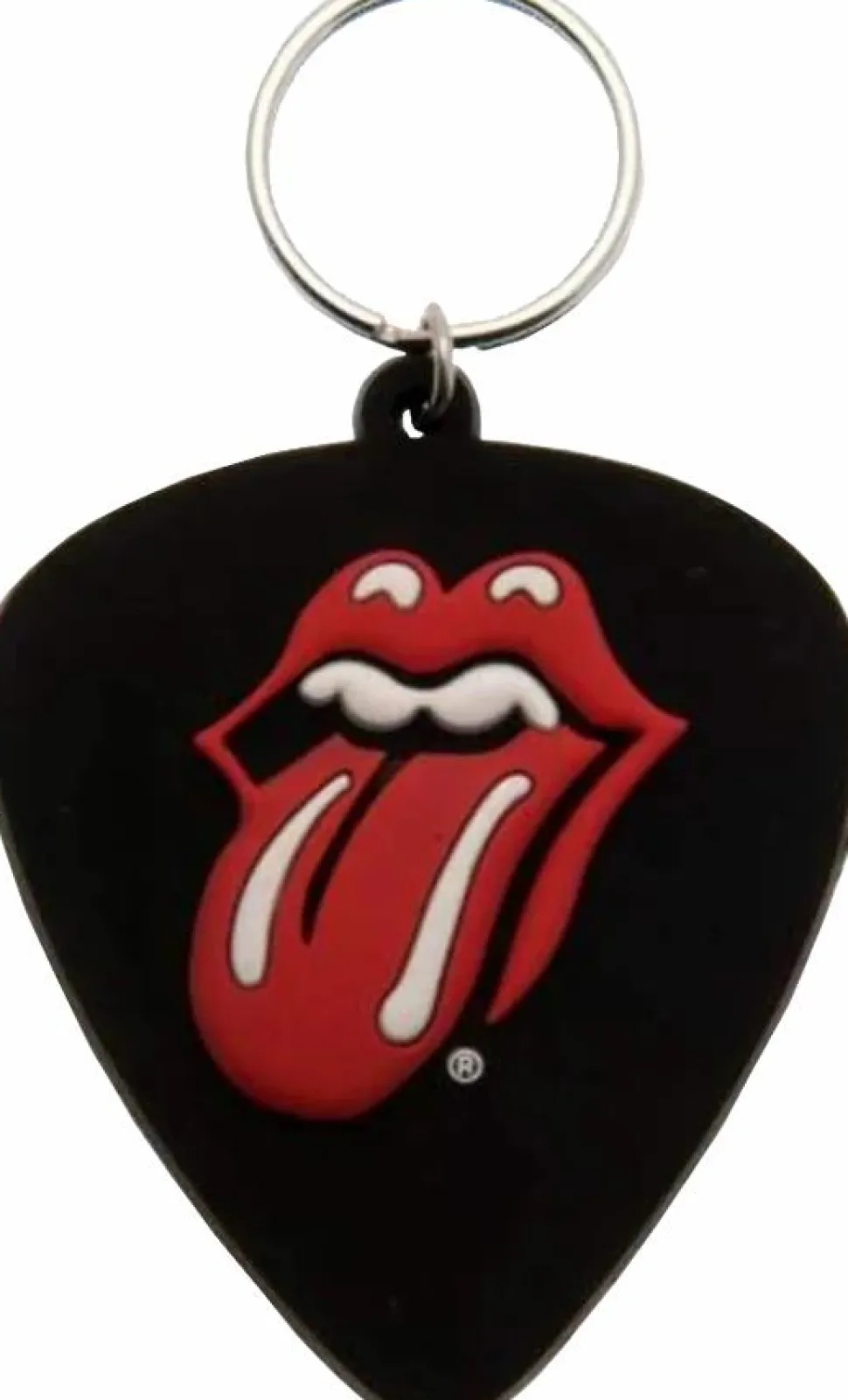 The Rolling Stones - Tongue & Lips Plectrum Rubber Keychain