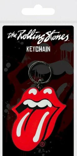 The Rolling Stones - Tongue and Lips Logo Rubber Keychain