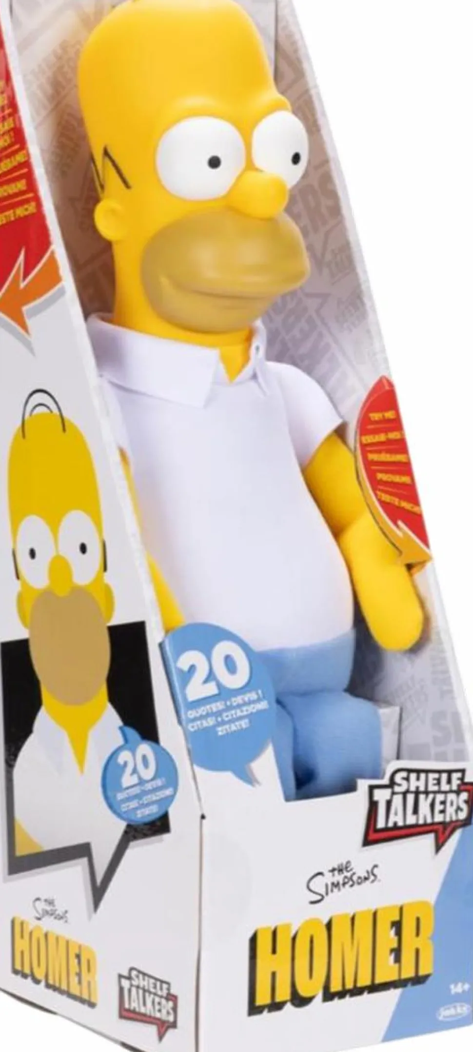 The Simpsons - Homer Simpson Shelf Talkers 12" Talking Doll