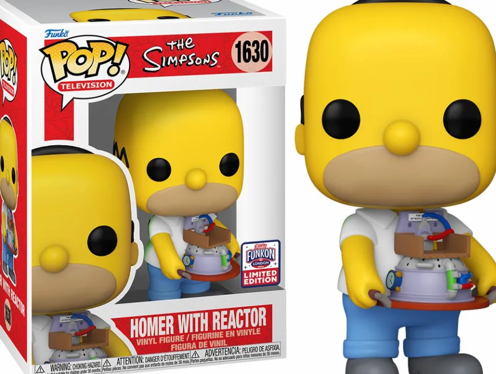 The Simpsons - Homer with Reactor Pop! Vinyl Figure (2024 Funkon London Convention Exclusive) (Popcultcha Exclusive)