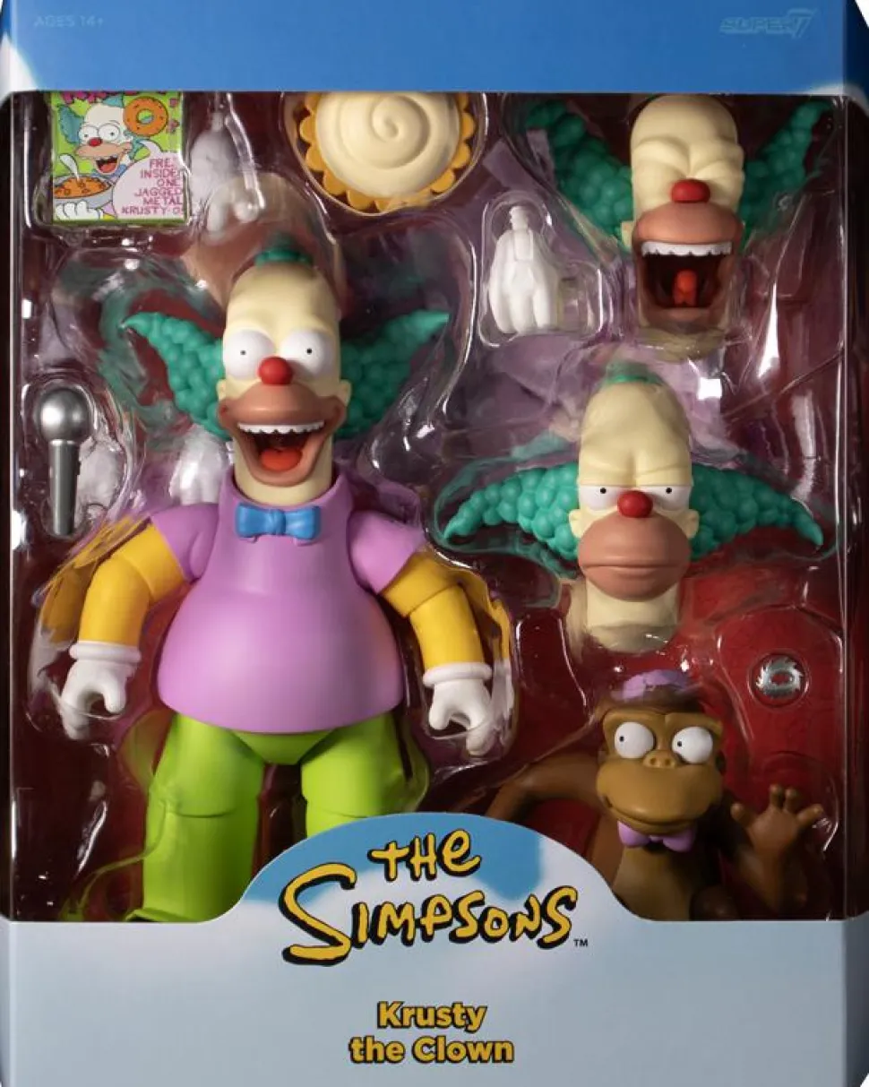 The Simpsons - Krusty the Clown Ultimates! 7” Scale Action Figure (Wave 2)