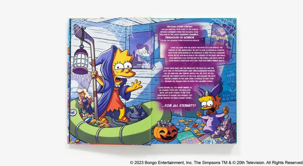 The Simpsons - Treehouse of Horror Ominous Omnibus Volume 02 Deadtime Stories for Boos & Ghouls Hardcover Book