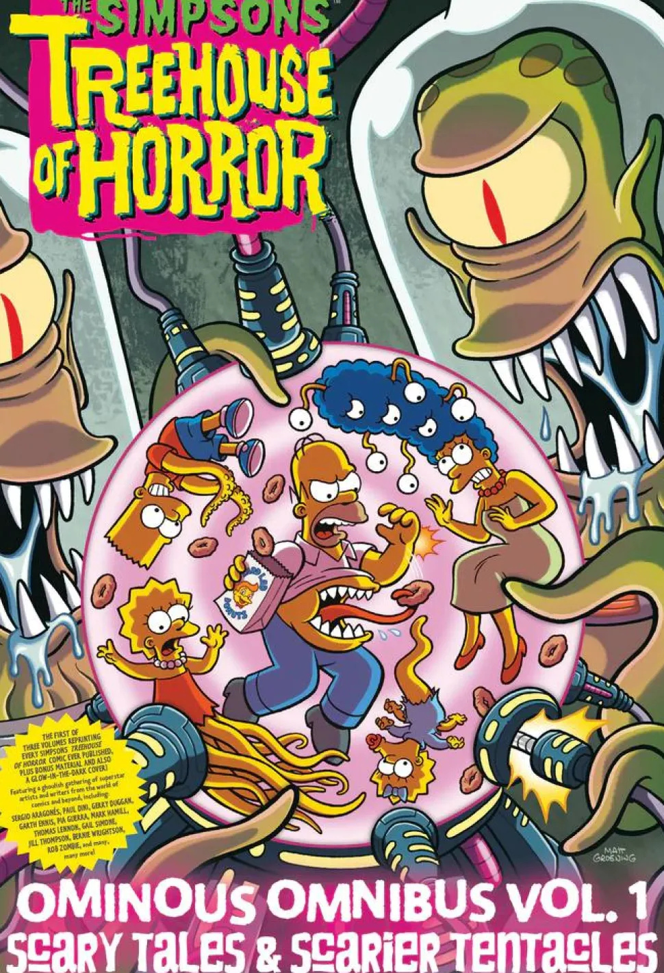 The Simpsons - Treehouse of Horror Ominous Omnibus Volume 01 Scary Tales & Scarier Tentacles Hardcover Book