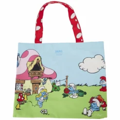 The Smurfs - Village Life 15" Canvas Tote Bag