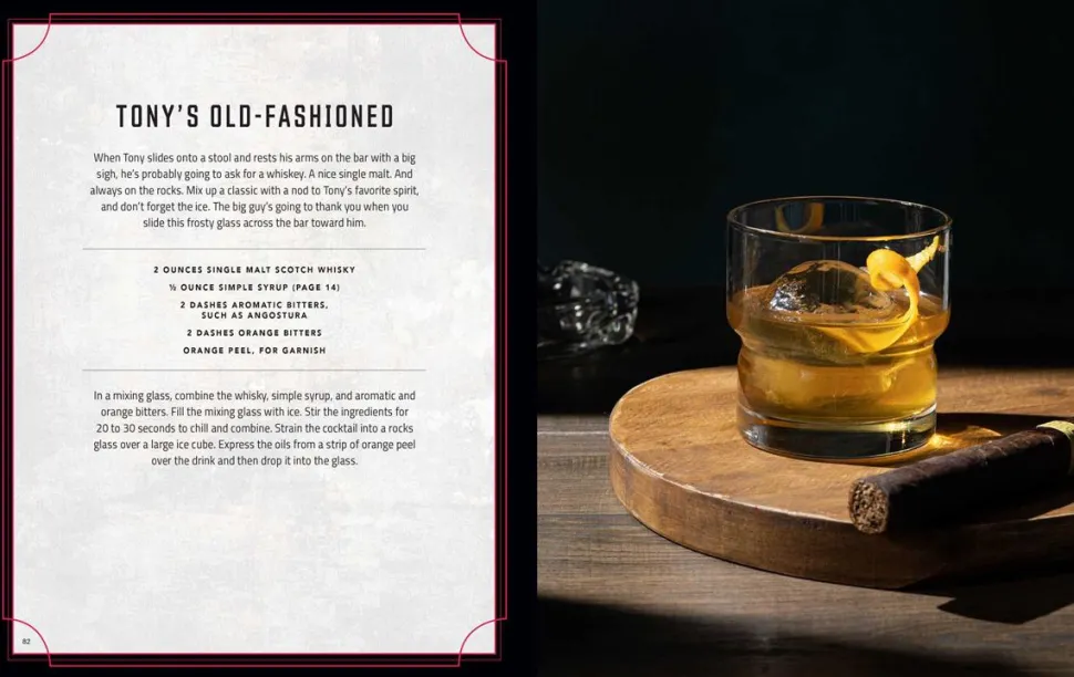 The Sopranos - The Official Cocktail Book Hardcover Book