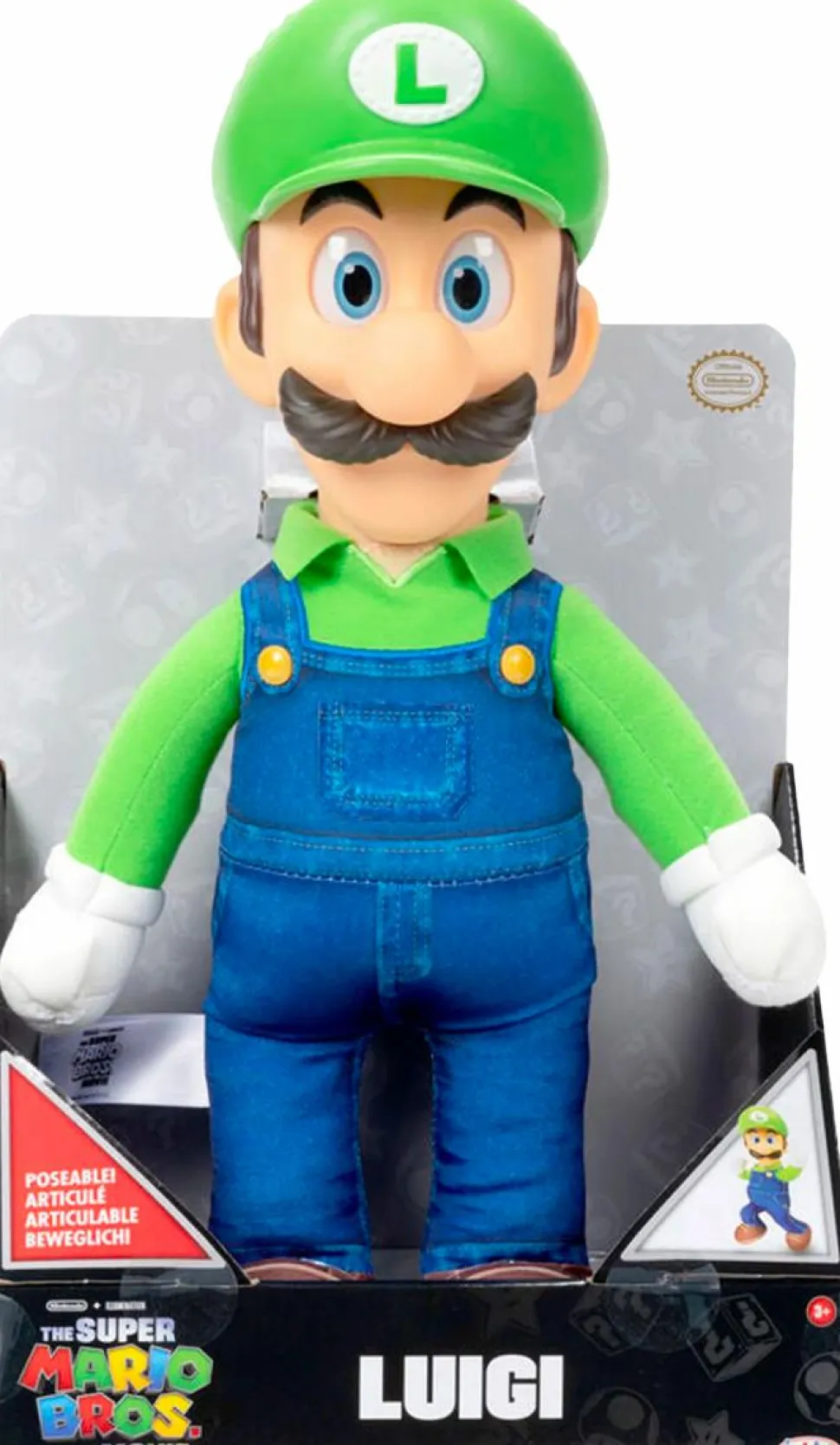 The Super Mario Bros. Movie (2023) - Luigi 12" Roto Plush