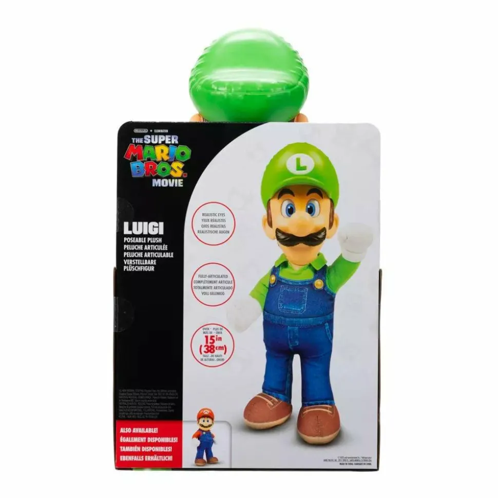 The Super Mario Bros. Movie (2023) - Luigi 12" Roto Plush