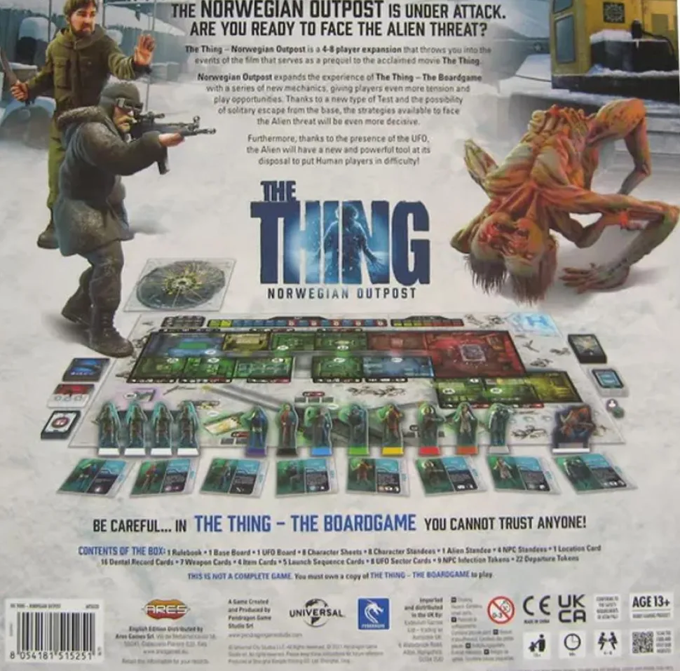 The Thing - Norwegian Outpost Board Game Expansion
