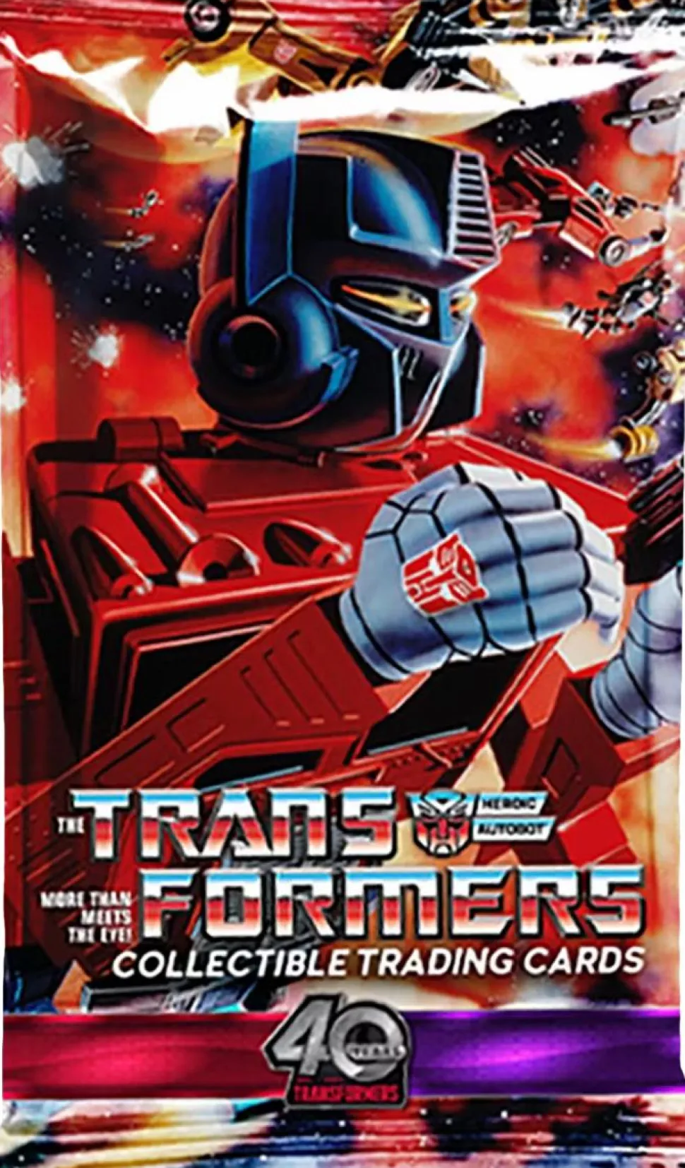 The Transformers (1984) - Series 01 40th Anniversary Collector's Trading Cards Booster Pack (10 Cards)