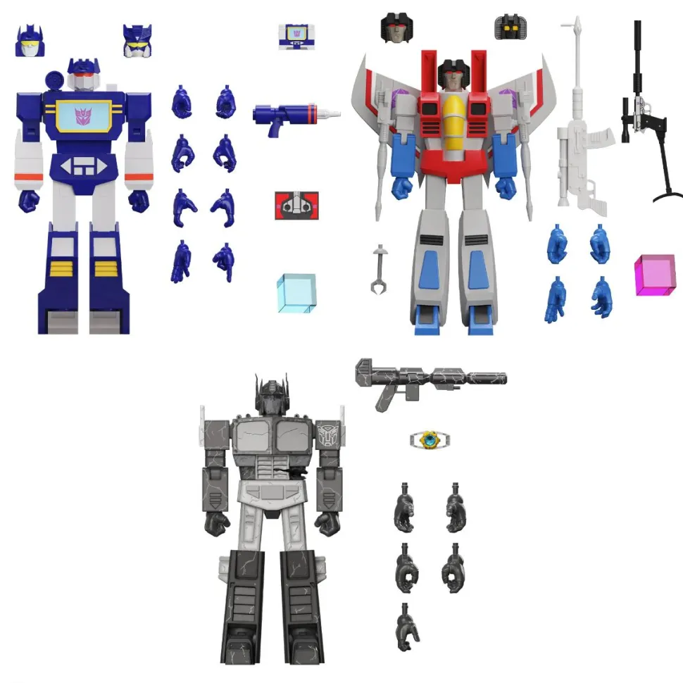 The Transformers (1984) - Wave 4 Ultimates! 7” Scale Action Figure Assortment (Set of 3)