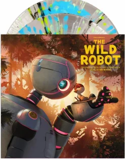 The Wild Robot (2024) - Original Motion Picture Soundtrack Music by Kris Bowers 2xLP Vinyl Record (Crystal Clear with Blue Orb & Green, Mint, Blue, and Black Splatter Coloured Vinyl)