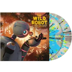 The Wild Robot (2024) - Original Motion Picture Soundtrack Music by Kris Bowers 2xLP Vinyl Record (Crystal Clear with Blue Orb & Green, Mint, Blue, and Black Splatter Coloured Vinyl)