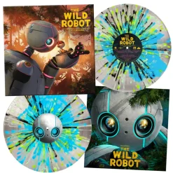 The Wild Robot (2024) - Original Motion Picture Soundtrack Music by Kris Bowers 2xLP Vinyl Record (Crystal Clear with Blue Orb & Green, Mint, Blue, and Black Splatter Coloured Vinyl)