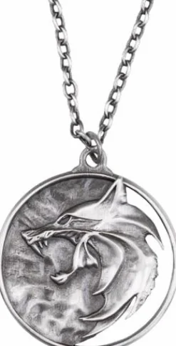 The Witcher (2019) - Wolf Medallion Necklace 1:1 Scale Life-Size Prop Replica