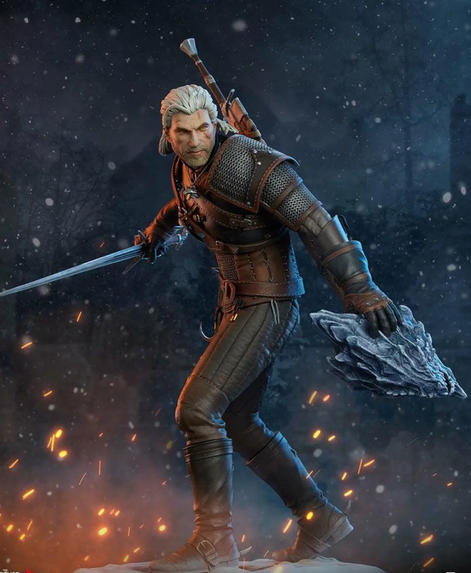 The Witcher 3: Wild Hunt - Geralt 16” Statue
