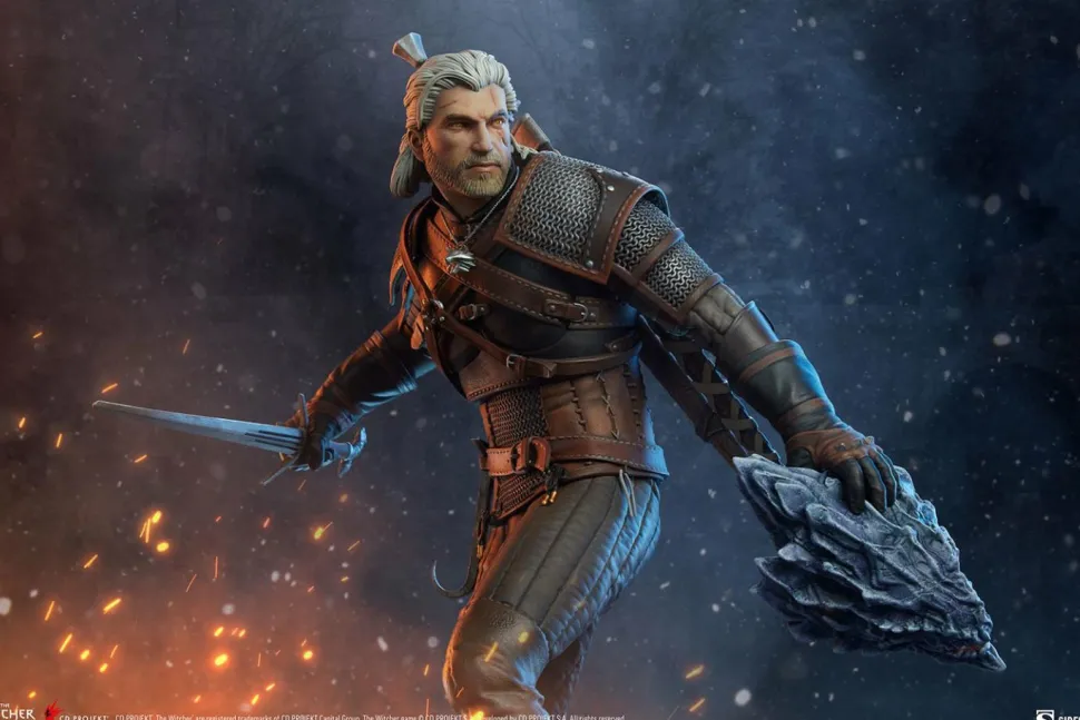The Witcher 3: Wild Hunt - Geralt 16” Statue