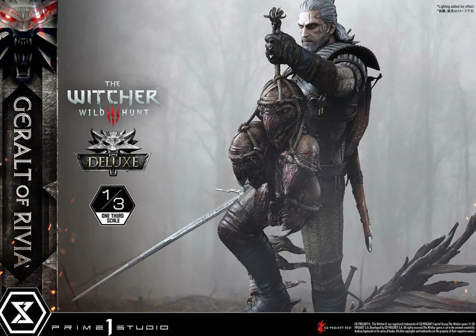 The Witcher 3: Wild Hunt - Geralt of Rivia Deluxe 1/3 Scale Statue (Int Sales Only)