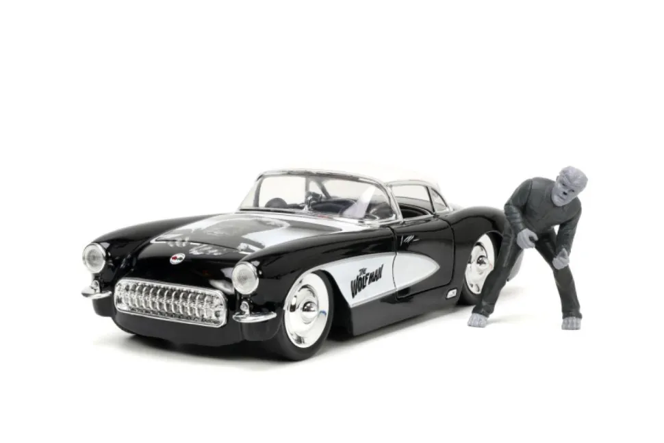The Wolfman (1941) - Wolfman & 1957 Chevrolet Corvette Hollywood Rides 1/24th Scale Die-Cast Vehicle Replica