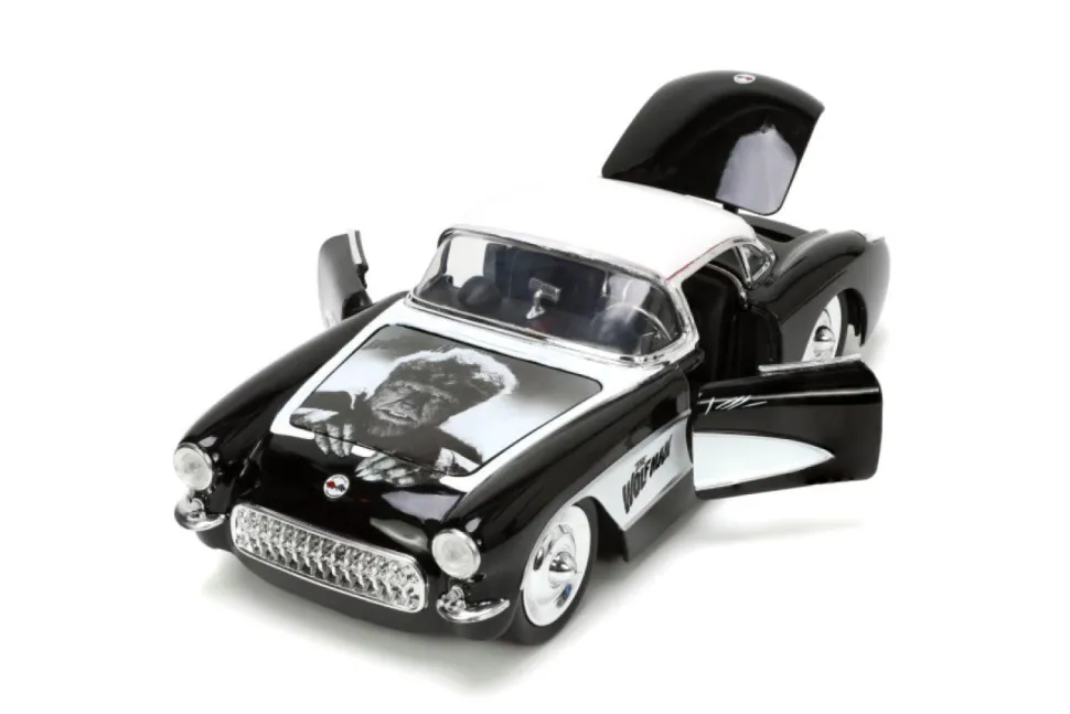The Wolfman (1941) - Wolfman & 1957 Chevrolet Corvette Hollywood Rides 1/24th Scale Die-Cast Vehicle Replica