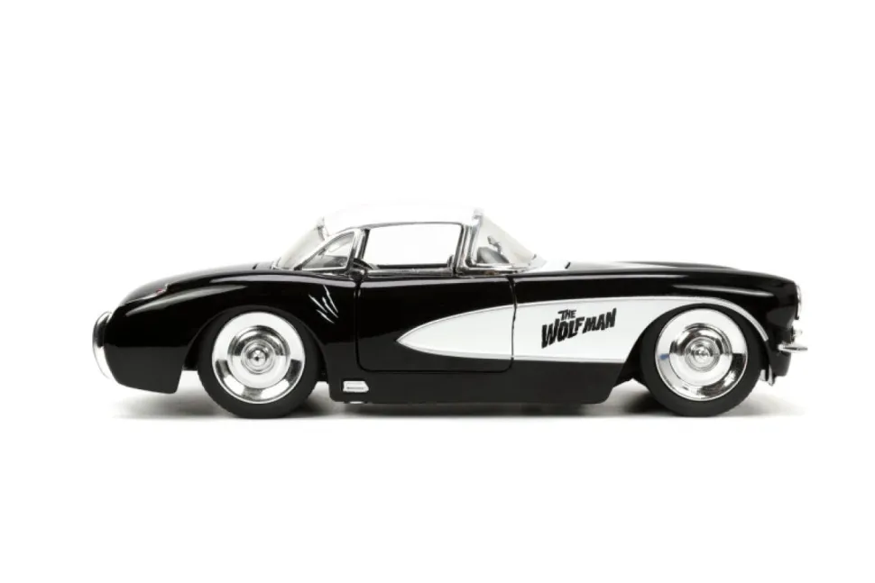 The Wolfman (1941) - Wolfman & 1957 Chevrolet Corvette Hollywood Rides 1/24th Scale Die-Cast Vehicle Replica