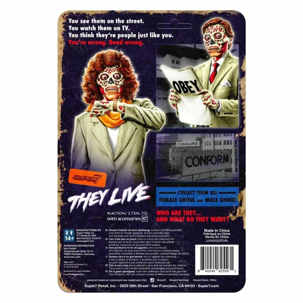 They Live - Female Ghoul Glow in the Dark ReAction 3.75” Action Figure