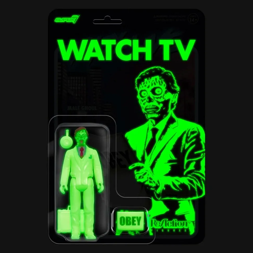 They Live - Male Ghoul Glow in the Dark ReAction 3.75” Action Figure