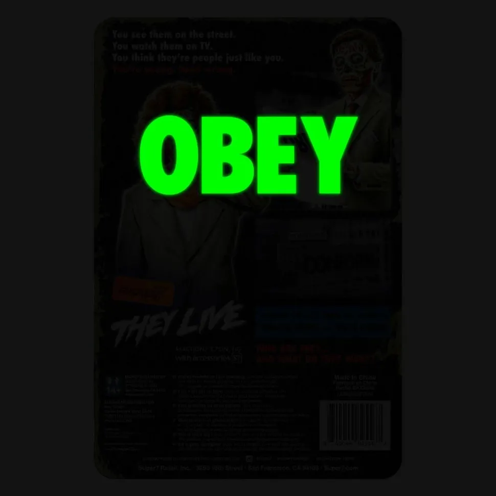 They Live - Male Ghoul Glow in the Dark ReAction 3.75” Action Figure
