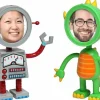 Think Geek - Giant Robot and Monster Photo Frames (Set of 2)