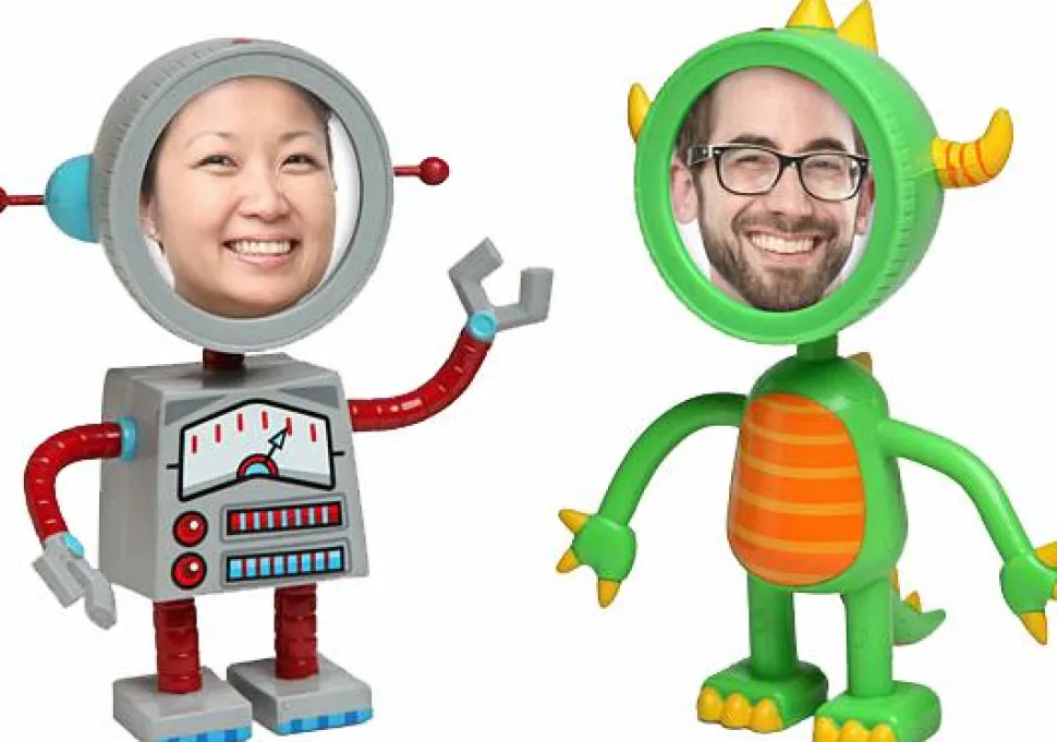 Think Geek - Giant Robot and Monster Photo Frames (Set of 2)